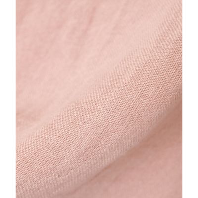 ウィムガゼット　別注 　アソースメレ　フランダースリネンストール　ブラウン Whim Gazette(ウィム ガゼット)の【ASAUCE MELER】別注