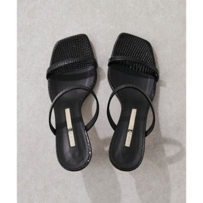 Whim Gazette(ウィム ガゼット)の【BRENTA】型押しミュール通販