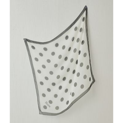 Whim Gazette(ウィム ガゼット)の【Hoaw.】シルクドットスカーフ