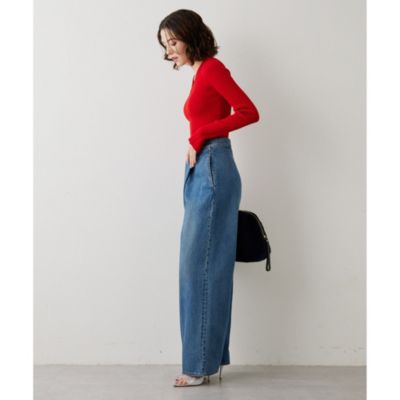 Whim Gazette(ウィム ガゼット)のRIB Vネックプルオーバー通販