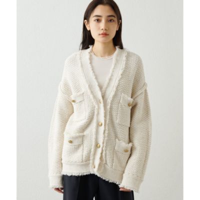 jelly　Whim gazette ニットtweedy Whim Gazette(ウィム ガゼット)のTWEEDYニットジャケット通販 | 集英社