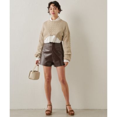 Whim Gazette(ウィム ガゼット)のレザーショートパンツ通販 | 集英社