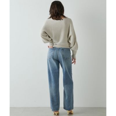 ウィムガゼット　センタープレスワイドデニム　38 ウィムガゼット Whim Gazette センタープレスデニムパンツ