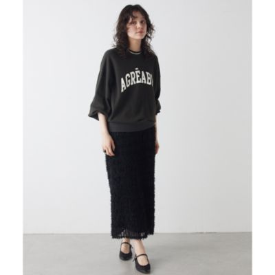 Whim Gazette チュール切り替えスカート ブラック 雑誌掲載アイテム Whim Gazette（ウィムガゼット）の「チュール切り替えスカート