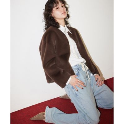 Whim Gazette THE PAUSE フェイクファー ショートコート Whim Gazette(ウィム ガゼット)の【THE PAUSE】フェイクファー