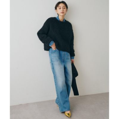 whim gazette ウィムガゼット　クルーネックニットプルオーバー クルーネックニットプルオーバー | Whim Gazette(ウィム ガゼット