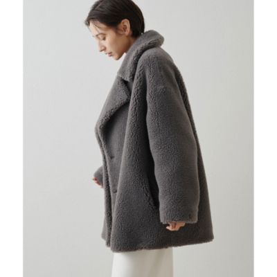 Whim Gazette(ウィム ガゼット)の【THE PAUSE】ボアダブルコート通販 