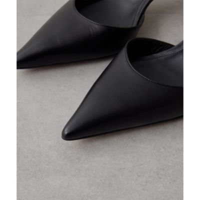 【超美品完売品】ウィムガゼット Hoaw. ラウンドトゥパンプス　ブラック 37 ウィムガゼット Whim Gazette 【Hoaw.】ポインテッドパンプス