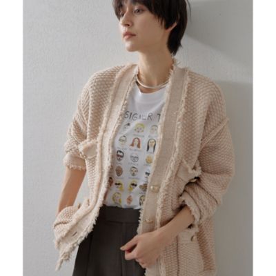 Whim Gazette(ウィム ガゼット)のTWEEDYニットジャケット2通販