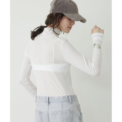 専用です！新品✨ウィムガゼット シアータートルネックプルオーバー 定価1.7万 Whim Gazette(ウィム ガゼット)のシアーフライスタートルネック