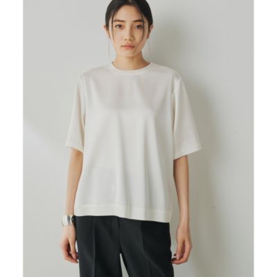 Whim Gazette サテンTシャツ Whim Gazette(ウィム ガゼット)のサテンTEEブラウス通販