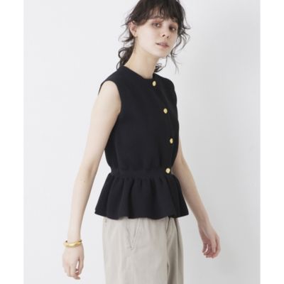 【Whim Gazette】 THE PAUSEペプラムノースリーブプルオーバー Whim Gazette(ウィム ガゼット)の【THE PAUSE】ペプラム