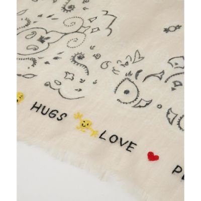 Whim Gazette(ウィム ガゼット)の【CITRUS】バンダナ刺繍スカーフ通販