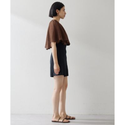 Whim Gazette(ウィム ガゼット)のリネンハイウエストショートパンツ