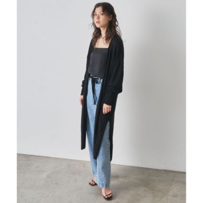 Whim Gazette(ウィム ガゼット)のリネンシルクロングカーディガン通販