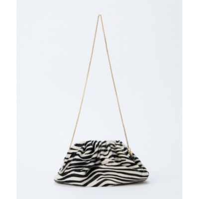 Whim Gazette(ウィム ガゼット)の【INNUE】ZebraチェーンクラッチBAG