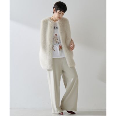 ウィムガゼット the pause フェイクファージャケット Whim Gazette(ウィム ガゼット)の【THE PAUSE】フェイクファークルー