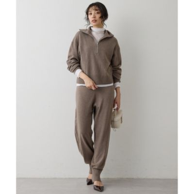 値下げ新品 Whim Gazette ウィムガゼット カシミヤ　セーター Whim Gazette(ウィム ガゼット)のウールカシミヤニットパンツ通販