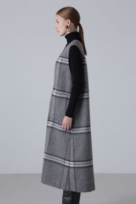 ADORE(アドーア)のアルパカシャギーチェックワンピース通販