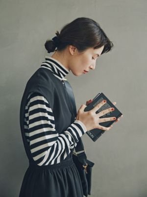 【美品】  LOHEN / ローヘン | ハイカウントダブルクロス スリーブレス ブラウス ノースリーブブラウス | F | ブラック | レディース 美品】 LOHEN / ローヘン | ハイカウントダブルクロス スリーブレス