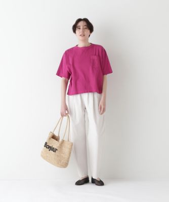 human woman / ヒューマンウーマン ◆ラフィ天竺製品染めＴシャツ human woman(ヒューマン ウーマン)の◇ラフィ天竺製品染めT