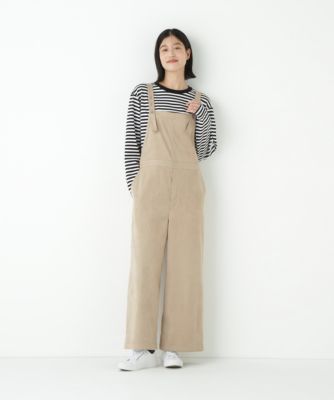 ヒューマンウーマン（human woman）/◆ストレッチスェードオーバーオール human woman(ヒューマン ウーマン)の◇ストレッチスェード