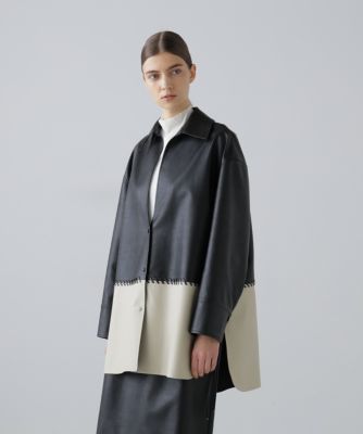 ADORE(アドーア)の◇レースアップフェイクレザージャケット通販