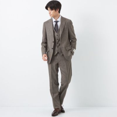 UNITED ARROWS green label relaxing：MEN’S GLR CLOTH サキソニー 柄 3B HC/HXD  スーツジャケット