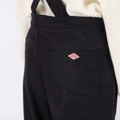 DANTON ウールフランネルサロペット