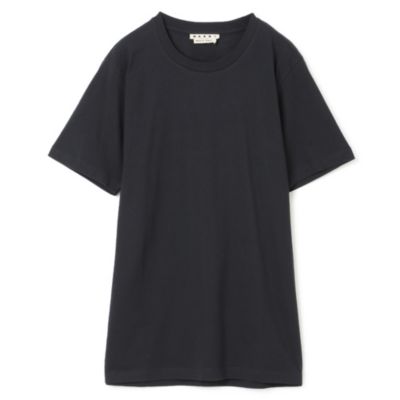 新品】 新品 50 21aw MARNI スプレー ロゴ Tシャツ 黒 2403 Tシャツ