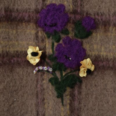 新品 MUVEIL ミュベール フラワー刺繍コート サイズ 38