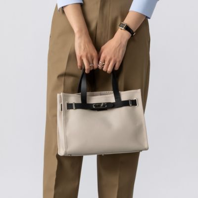 sita parantica(シータパランティカ)のCANVAS×LEATHER TOTE_S通販 