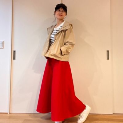 ニットフレアスカート　12closet/LEE 12closet(トゥエルブクローゼット)の【コラボ】【洗える】ニット