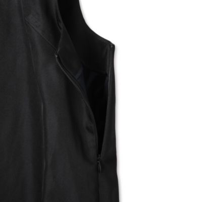 極美品 BLAMINK シルクバックタックワンピース 36 定価198,000円 BLAMINK(ブラミンク)のシルクバックタックノースリーブ