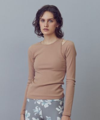 ジュリエ　リブロングスリーブプルオーバー Julier(ジュリエ)の【定番】リブロングスリーブプルオーバー通販