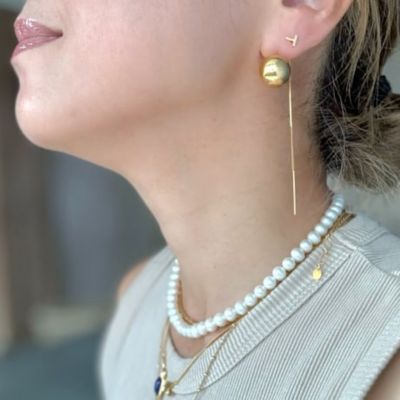 La Soeur(ラ・スール)の【販路限定】イニシャルアメリカンピアス