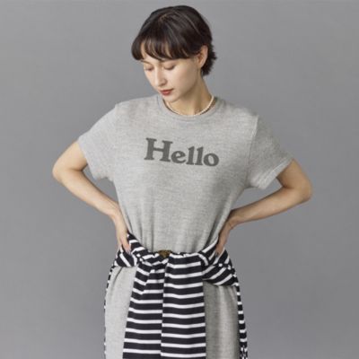 HELLO SWEAT L/S URAKE DYED | CUT&SEWN | MADISONBLUE