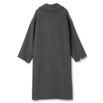 LE GLAZIK（ル グラジック）ウール ダブルブレストコート／グレー 美品 LE GLAZIK（ル グラジック）ウール ダブルブレストコート