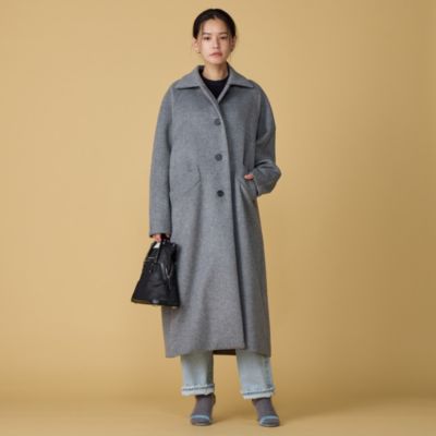 ☆美品☆【CINOH/チノ】ピーコート ネイビー 変形コート Sサイズ CINOH(チノ)のBEAVER CLOTH LONG COAT通販 | 集英社HAPPY PLUS STORE