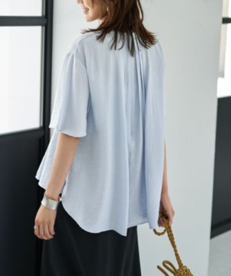 STYLE DELI(スタイルデリ)の【LUXE】シボ生地プリーツタック5分