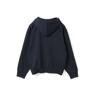 ソロイスト　プルオーバー羽織り　フードジップデザイン mizuiro ind ジップフードニットプルオーバー