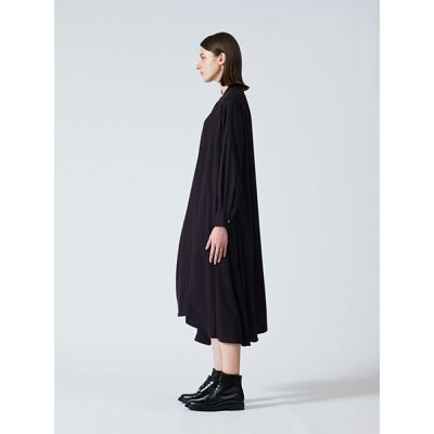 mizuiro ind(ミズイロインド)のT／Rスタンドカラーフレアワンピース