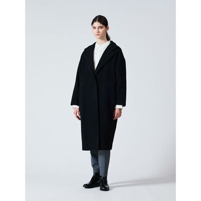 mizuiro ind(ミズイロインド)のウールブレンドスタンドカラーコート