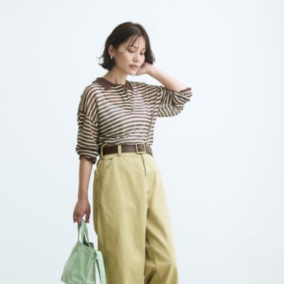 emmi(エミ)のシアーボーダーポロニットトップス通販 | 集英社HAPPY