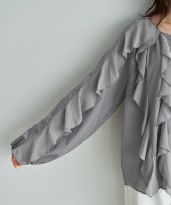 STYLE DELI(スタイルデリ)の【LUXE】ドレープフリルブラウス通販