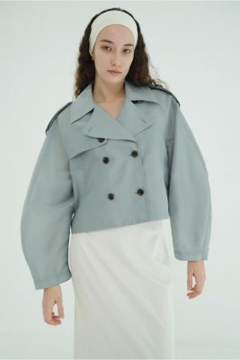 ジャケット・アウター CLANE SHORT FLEARE TRENCH COAT CLANE(クラネ)のSHEER SHORT TRENCH JACKET通販 | 集英社HAPPY PLUS STORE