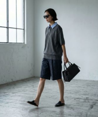 STYLE DELI(スタイルデリ)の【BLK001】ミックスツイードハーフパンツ