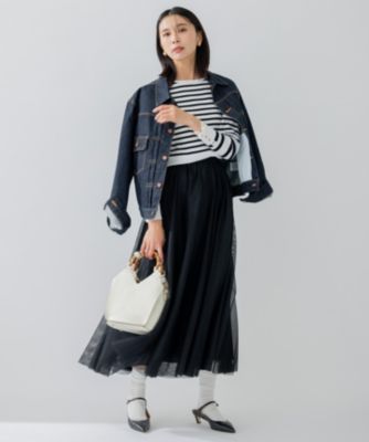 新品タグ付き 23区 大きいサイズ 46 洗える ストレッチ デニムジャケット 洗える】23区DENIM ストレッチ ジャケット / 23区