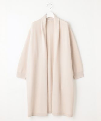 美品 23AW 自由区 ジユウク 洗える ソフトウールハイゲージ コーディガン ロングカーディガン KRWMSW0453 38 ライトグレー レディース 古着 中古 自由区(ジユウク)の【洗える】ソフトウールハイゲージ コーディ