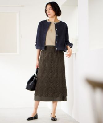 自由区☆未使用size44 ウスカルデニムジャケット 洗える】ウスカルデニム ジャケット / 自由区 | ファッション